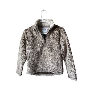 Girls 10/12 Cuddly Sherpa Half Zip Pullover Sweater
